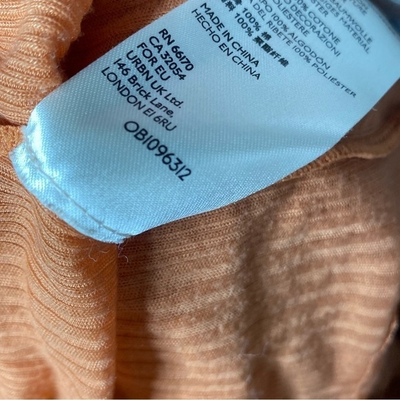 Free People We The Free Rust Tiered Ruffle Pullover Sweater Top, Size S - Picture 5 of 6